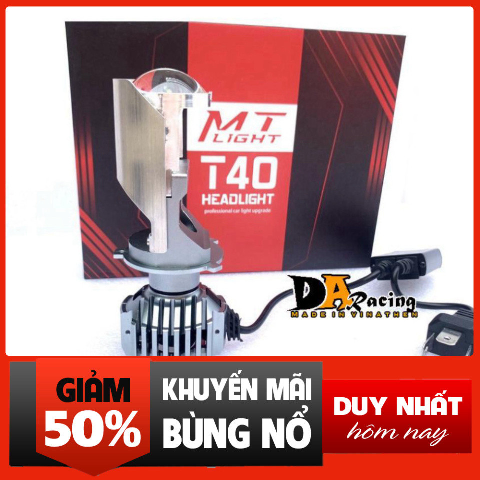 Đèn Pha LED Bi Cầu Mini H4 T40/F40 ( New ) Công Xuất 40w Lắp Ô tô, Xe Máy