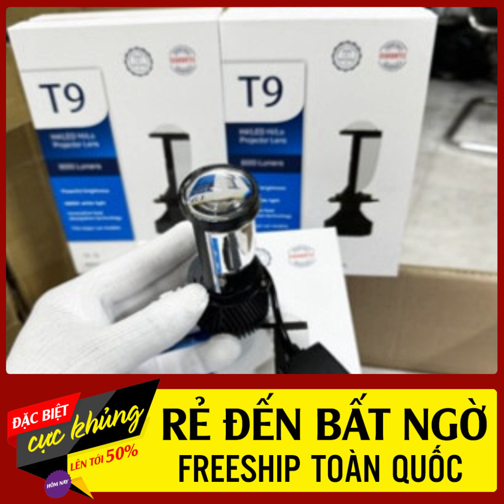 Đèn Pha Bi Cầu T9 ZED LIGHT , Chân H4 Lắp Zin Chống Chói