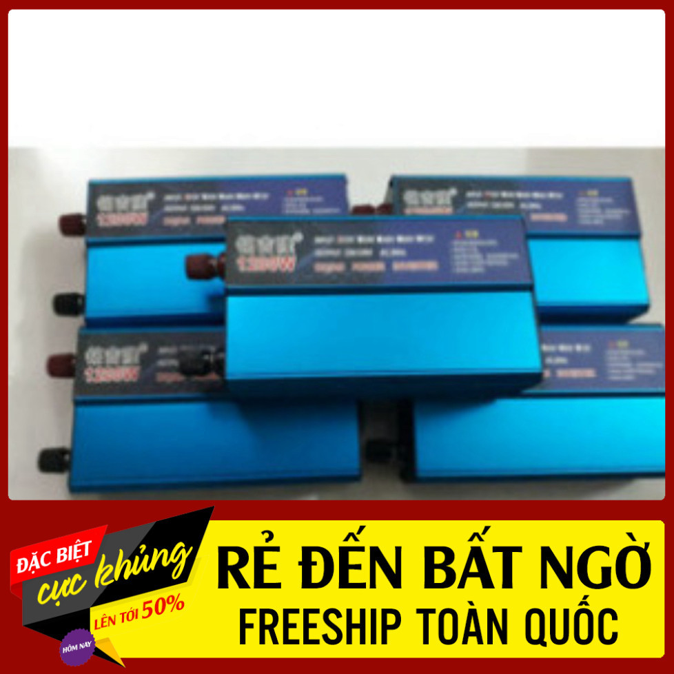 Bộ Kích Điện 1200W,12V, Mấy Kích  Điện Inverter 12V, 1200W Sin Chuẩn Siêu Bền bh 2 Năm