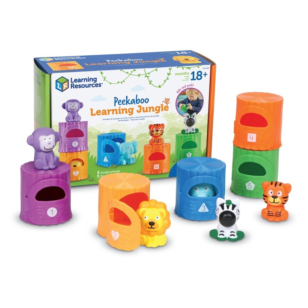 [Hàng nhập khẩu Mỹ] Peekaboo Learning Jungle - Learning Resources