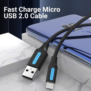 Cáp sạc nhanh Micro USB VENTION COLBF (3A, USB-A to Micro USB, 1m)
