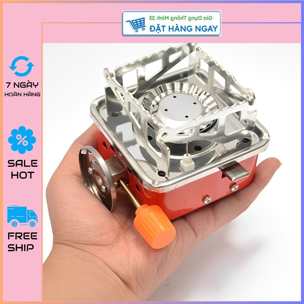 Bếp ga mini gấp gọn tiện dụng đi du lịch, dã ngoại, phượt, cắm trại, camping, bếp gas xếp gọn siêu nhỏ, bếp gaz thu gọn