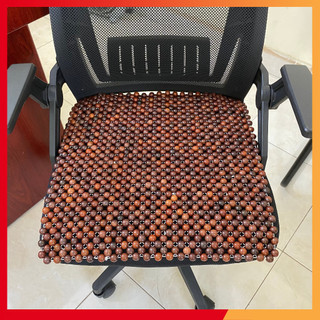 Lót ghế văn phòng 📌FREESHIP📌 Lót ghế hạt gỗ Trắc 100% cao cấp cho các loại ghế văn phòng