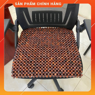 Lót ghế ô tô, văn phòng gỗ trắc 💢FREESHIP💢 đệm lót ghế vuông hạt gỗ trắc cao cấp
