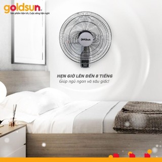 Quạt điện treo tường Goldsun GFA 6140 công suất 50W, 3 tốc độ gió làm mát, điều khiển từ xa tiện lợi, chính hãng