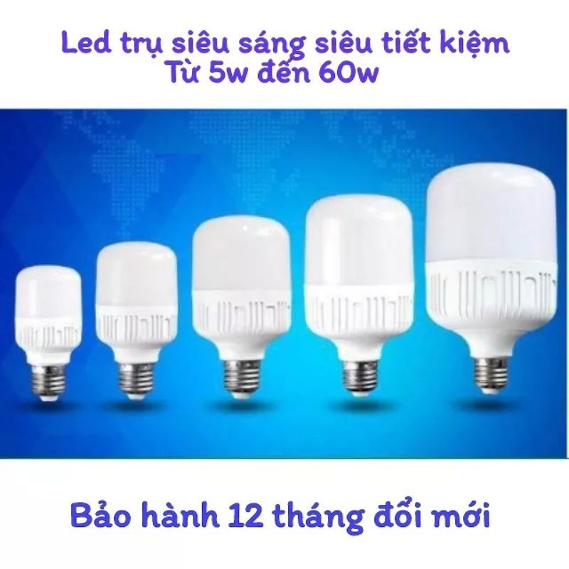 (GIÁ HỦY DIỆT) LED TRỤ 5W,30W,40W SIÊU SÁNG