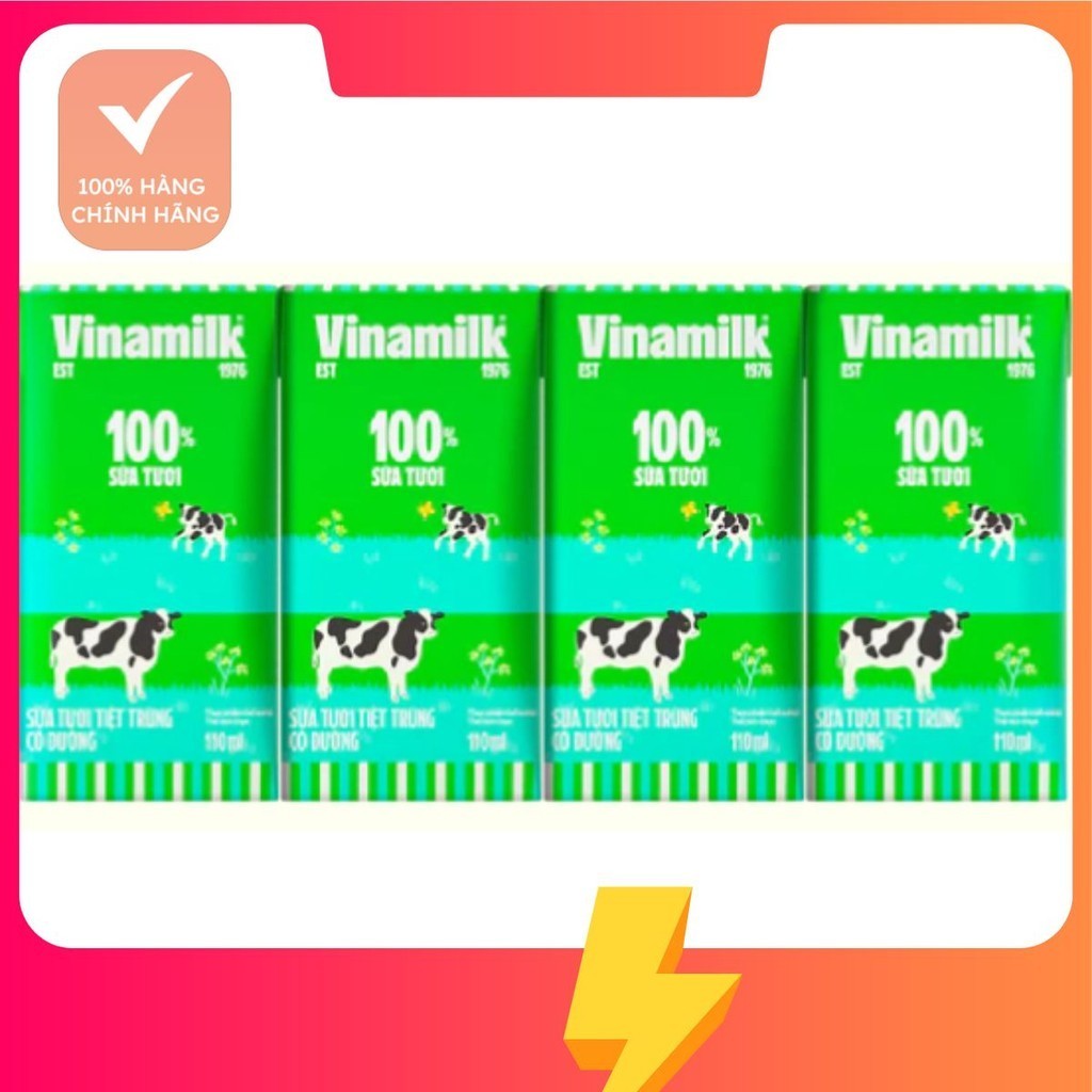 Sữa tươi Vinamilk 110ml - 180ml