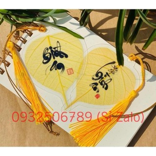 🌸LỘC🌸 Lá bồ đề tâm phật may mắn bình an , đã ép plastic