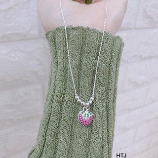 Dây chuyền trẻ em bạc ta , mix quả dâu tây xinh đẹp
