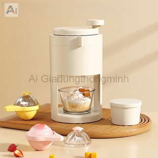 Hàng sẵn Máy bào đá mini dụng cụ xay đá bào tuyết mini bằng tay đa năng lưỡi dao không gỉ