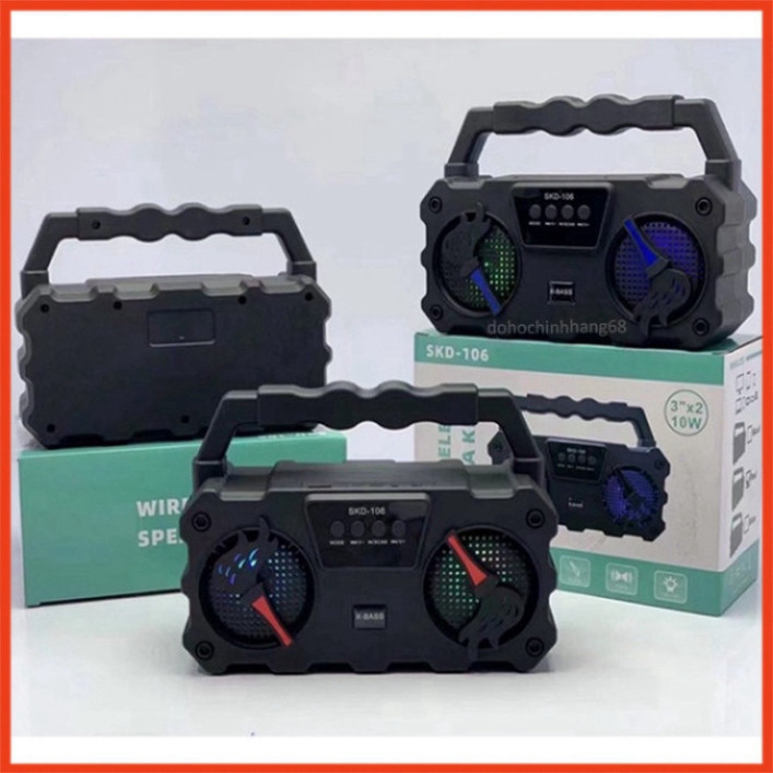 Loa bluetooth kèm micro hát karaoke cực hay SKD-106, âm thanh cực sống động HOT HOT HOT | BigBuy360 - bigbuy360.vn