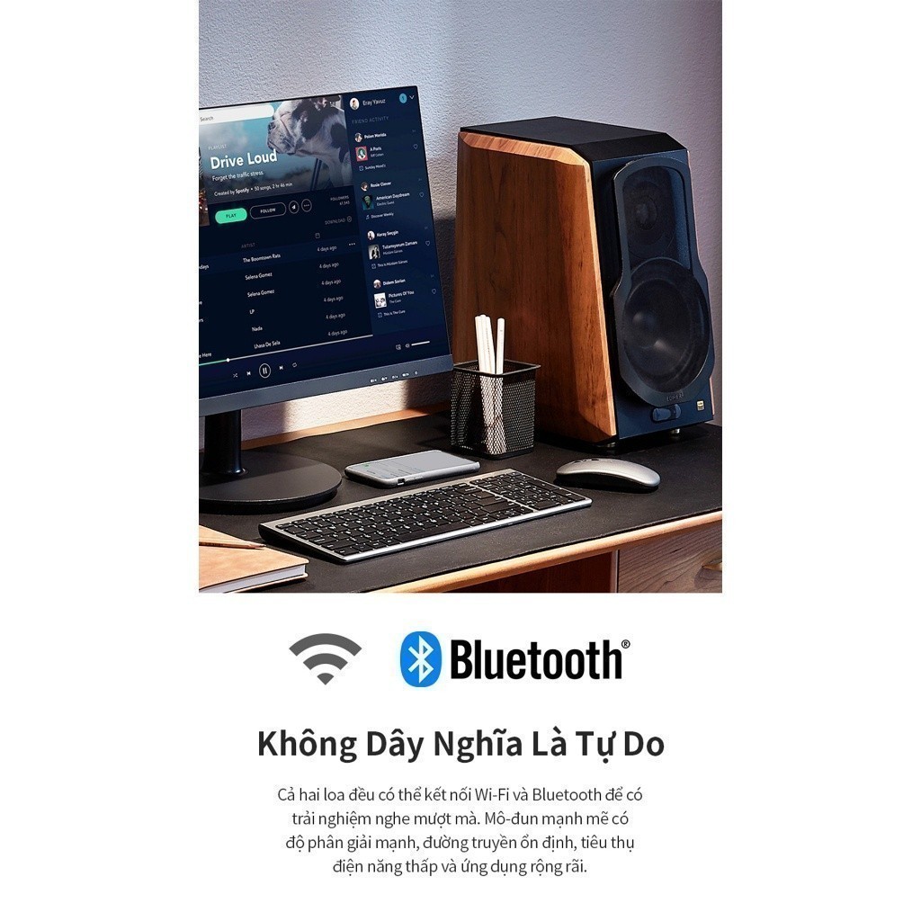 Loa Hi-fi Bookself không dây EDIFIER S1000W | Công suất 120W | 5,5" +1"  | Bảo hành 12 tháng