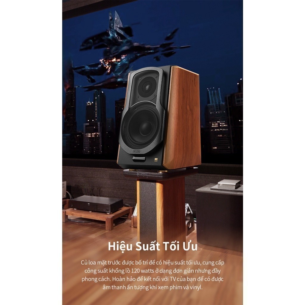 Loa Hi-fi Bookself không dây EDIFIER S1000W | Công suất 120W | 5,5" +1"  | Bảo hành 12 tháng