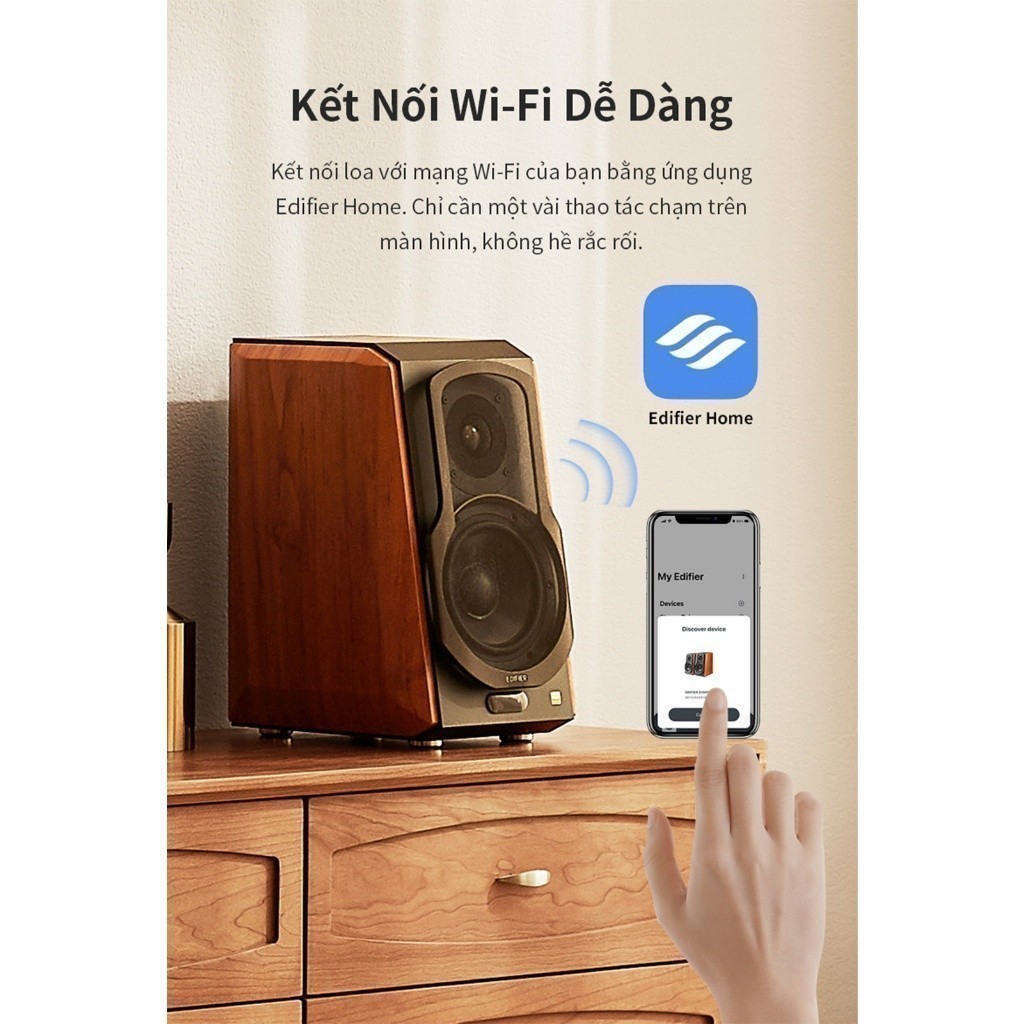 Loa Hi-fi Bookself không dây EDIFIER S1000W | Công suất 120W | 5,5" +1"  | Bảo hành 12 tháng