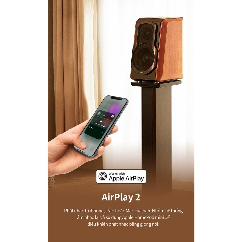 Loa Hi-fi Bookself không dây EDIFIER S1000W | Công suất 120W | 5,5" +1"  | Bảo hành 12 tháng