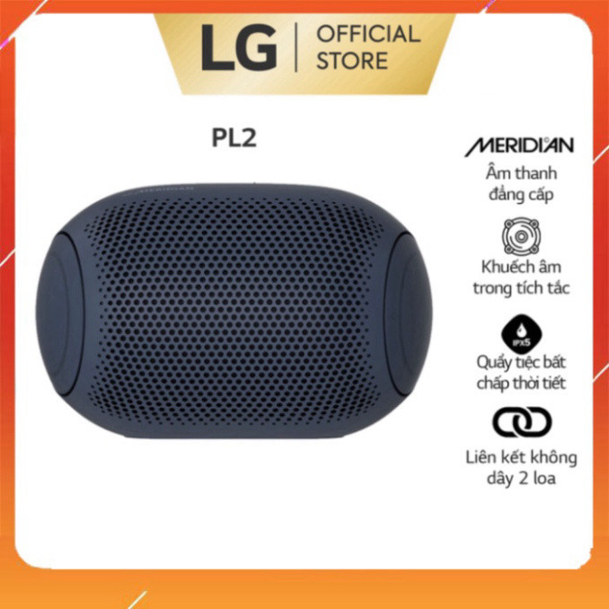 Loa Bluetooth Di Động LG Xboomgo PL2 - Hàng Chính Hãng - Màu Xanh Đen - ngày hội siêu sale XẢ KHO GIÁ GỐC