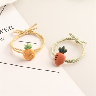 3 Thun Buộc Tóc Trái Cây Dây Xoắn
