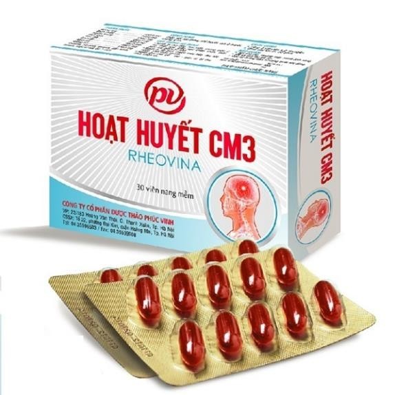 Hoạt huyết CM3  - Tăng cường lưu thông máu não hộp 30 viên [ CHÍNH HÃNG ]