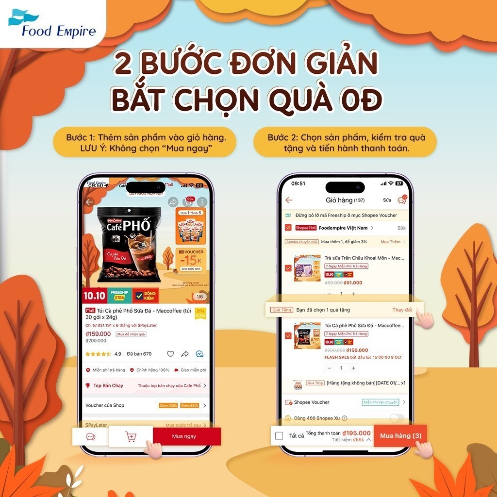 Combo 3 hộp Cà phê Phố Nhà làm - MacCoffee