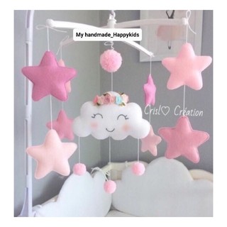 Treo nôi Mây sao đáng yêu kích thích thị giác cho bé từ 0m