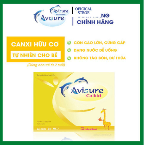Combo 5 hộp Avisure calkid - Canxi hữu cờ cho bé Date mới