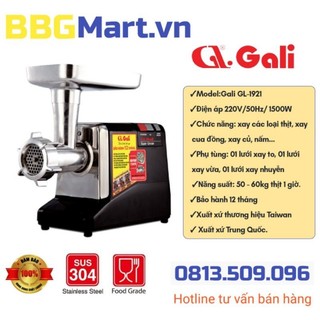 Máy xay thịt công nghiệp Gali Gl-1921 công suất lớn 1500w, xay thịt, tôm