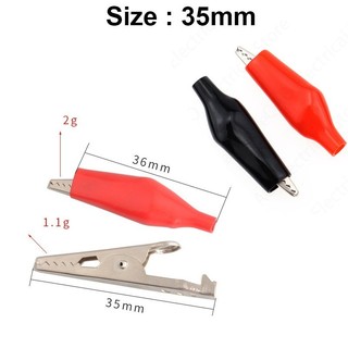 [Deal tốt] (10 cái) Kẹp Cá Sấu Đỏ Đen 5A 5 Cặp - Dùng Kẹp Thiết Bị, Dẫn Điện Tay Cầm, Bọc Nhựa Cách Điện