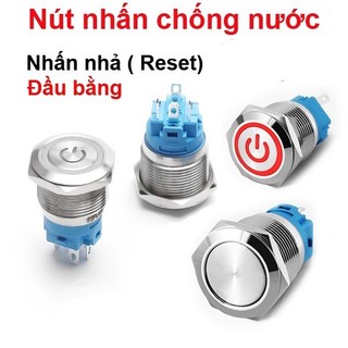 Nút nhấn chống nước đầu bằng lỗ khoét 12mm/16mm/19mm/22mm ||