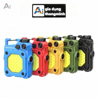 Hàng sẵn Đèn pin móc khóa Cob sạc mini di động 6 chế độ sáng có đế nam châm để cắm trại ban đêm sửa chữa
