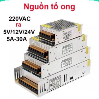   Deal Sốc  Nguồn xung tổ ong 5V 12V 24V  2A - 60A  Nguồn chuyển đổi 220V ra điện áp DC 