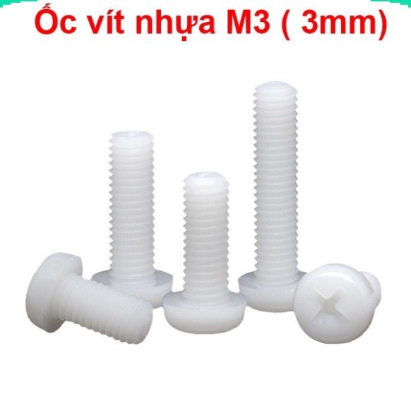 [Giá sỉ] (50 cái) Ốc vít nhựa M3 (3m mét)