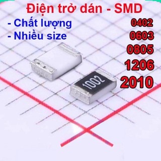 Điện trở dán 0805 - giá trị 0r đến 120r, ±5% ||