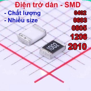 Điện trở dán 1206 - giá trị 68r đến 12kr, ±1% ||
