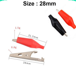 [Giá sỉ] (10 cái) Kẹp cá sấu 1C đỏ đen 5A