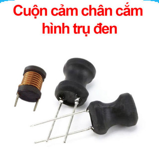 Cuộn cảm, cuộn lọc chân cắm hình trụ đen