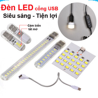 Đèn Led sáng cổng Micro USB / USB - 5V, dây cáp kim loại, cáp on off ||