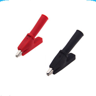 (1 cặp) Kẹp cá sấu 30A vỏ cao su đỏ+ đen