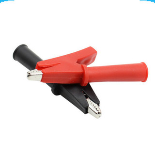 (1 cặp) Kẹp cá sấu 30A vỏ cao su đỏ+ đen