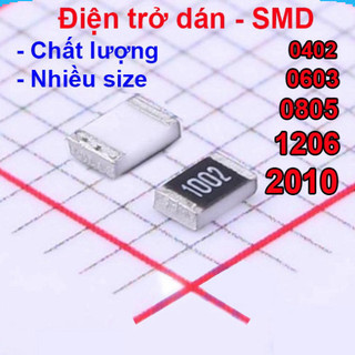 Điện trở dán 0603 - giá trị 0r đến 120r, ±1% ||