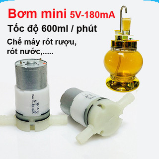 Bơm nước mini, bơm chân không 3.7v - 600ml / phút ||