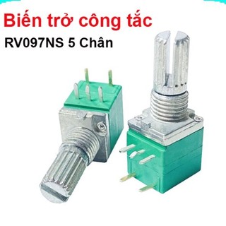 Biến trở đơn công tắc rv097ns 5 chân ||