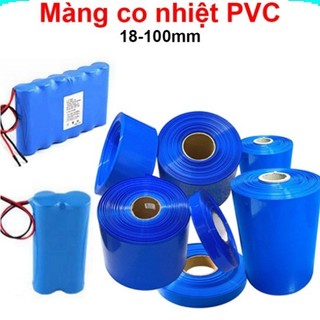 Màng co nhiệt pvc bọc cell 18mm - 100mm ||