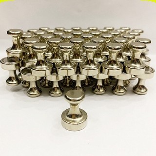 (1 Viên) Nam châm núm inox đính bảng, nam châm núm treo đồ ||