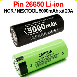 Cell 26650 li-ion ncr 5000mah xả 20a