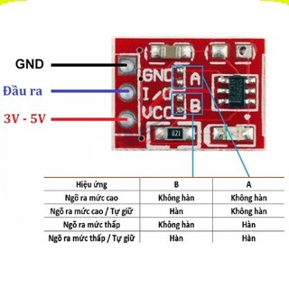 Mạch Cảm Biến Chạm TTP223 / TTP223B ||