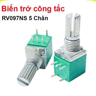 Biến trở đơn công tắc rv097ns 5 chân ||