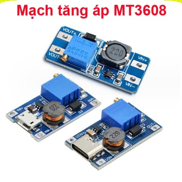 Mạch tăng áp Mini 2A MT3608