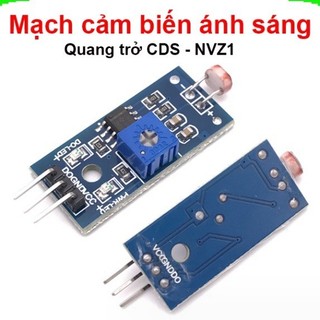 Mạch cảm biến ánh sáng, cảm biến quang trở cds - nvz1 ||