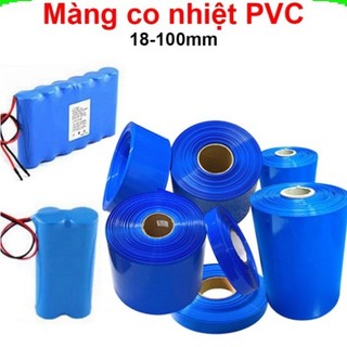 Màng co nhiệt pvc bọc cell 18mm - 100mm ||