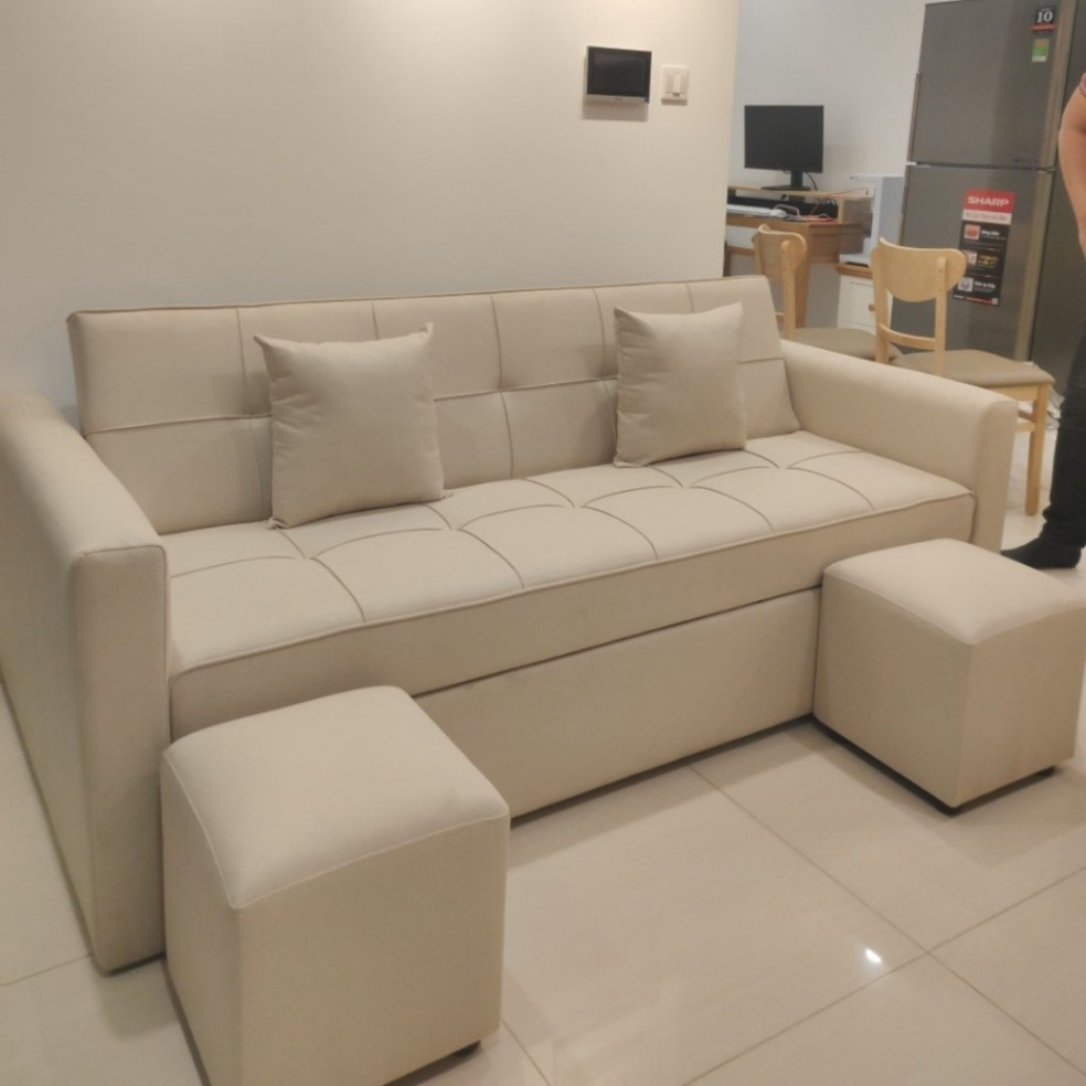 Sofa bed - sofa giường kéo thành giường nằm siêu tiện ích - sofa bed tiết kiệm thể tích cho gia đình - bh 1 năm | BigBuy360 - bigbuy360.vn